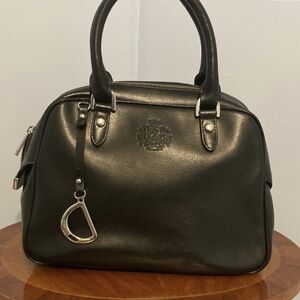 Ralph Lauren Black Leather Handbag